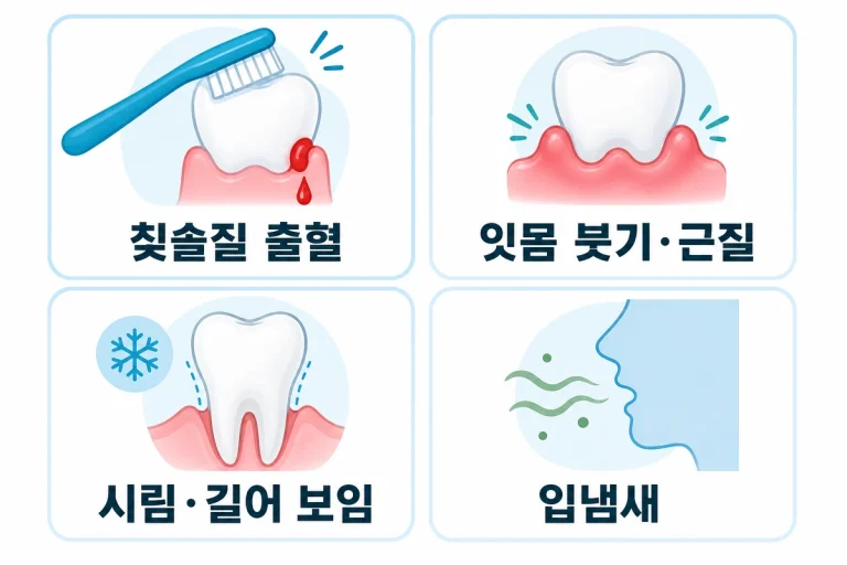 40대 잇몸 초기 신호 네 가지