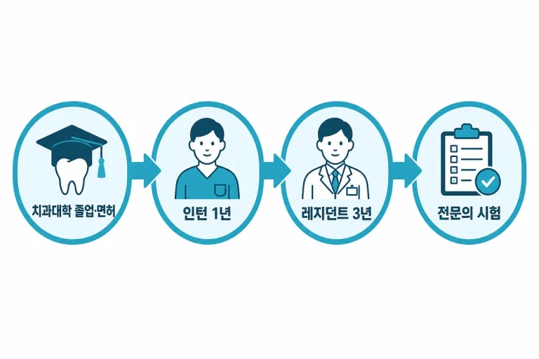 치주과 전문의가 되는 수련 단계 타임라인